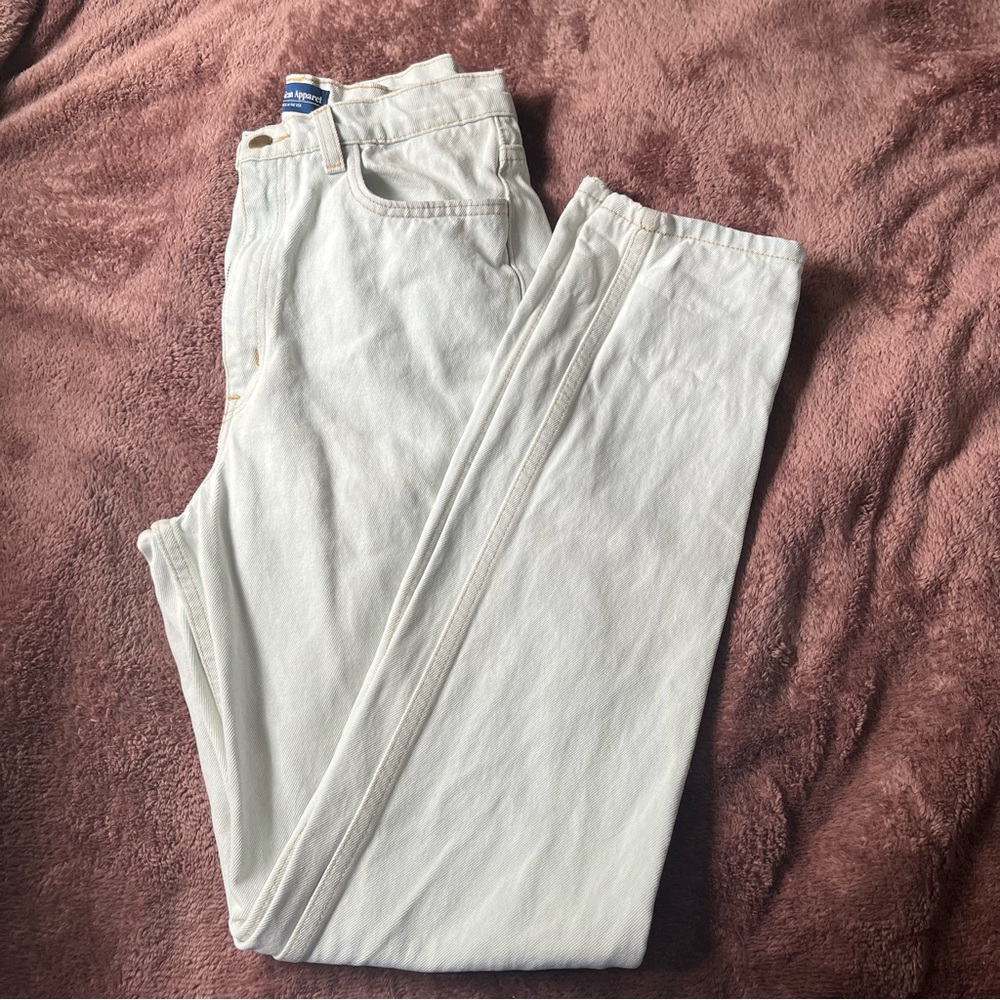 American apparel light blue jeans